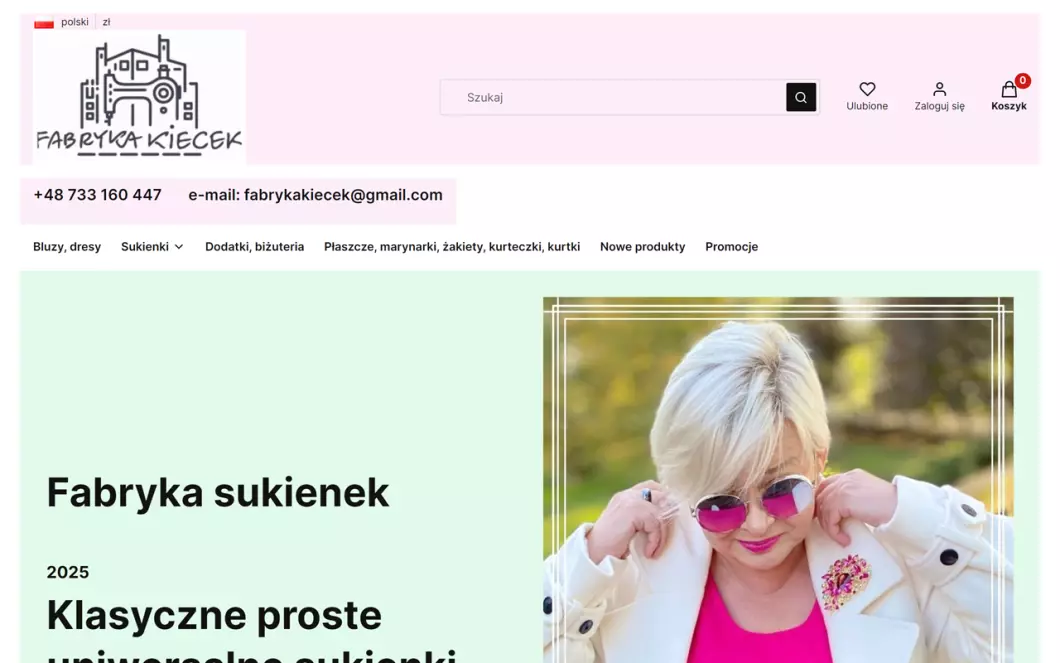 Zrzut ekranu strony
