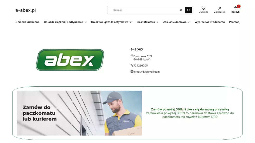 Zrzut ekranu strony